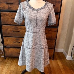 Athleta Heather Gray Midi Dress